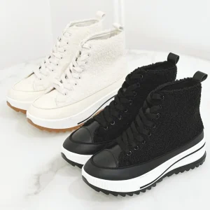 Sneakers con montone arricciato