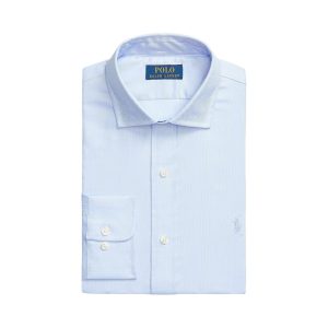 Camicia Uomo effetto texture Custom-Fit Azzurro