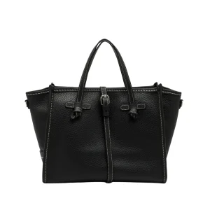 Borsa a mano Donna in pelle double nero
