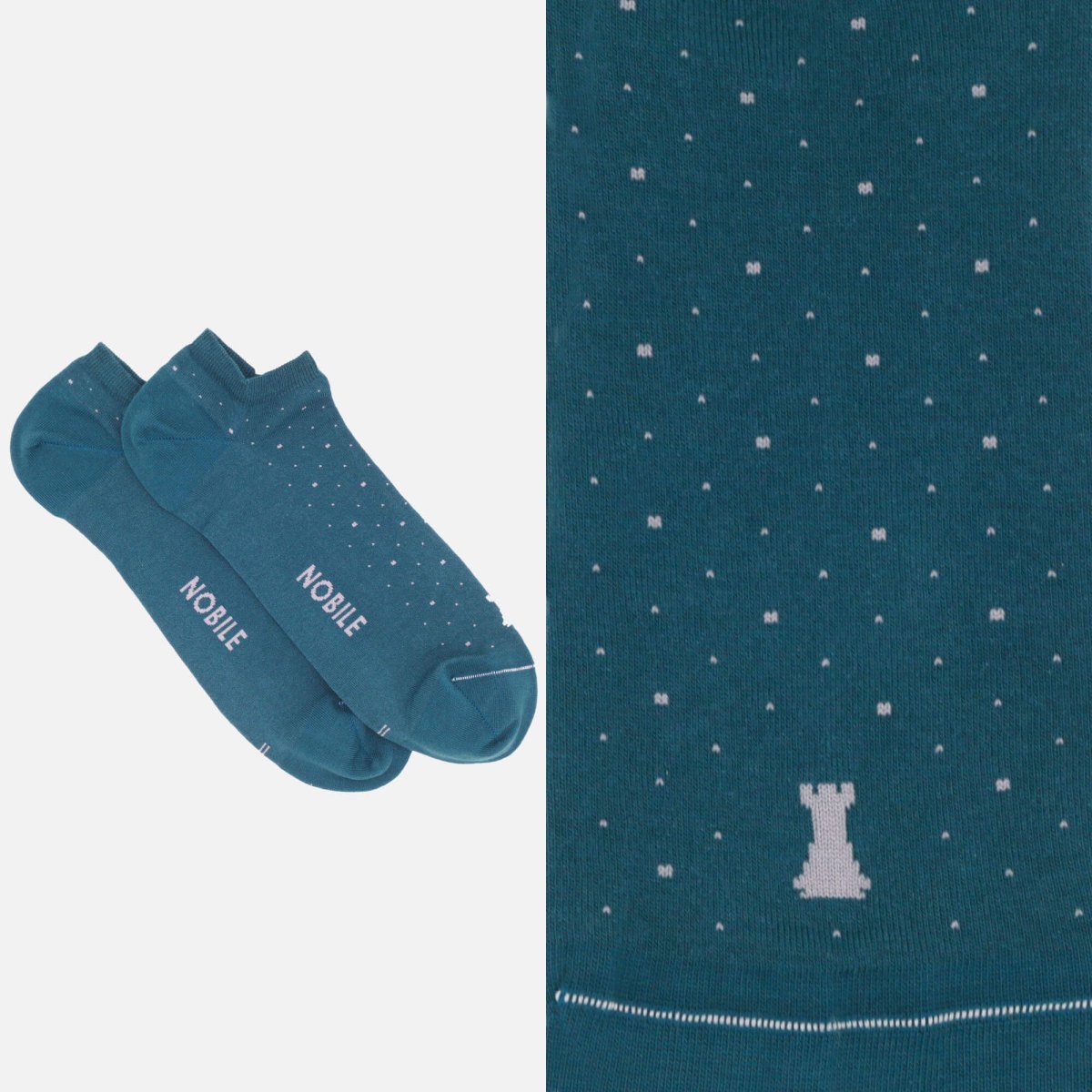 Fantasmini alla caviglia in puro cotone Makò - Pois - immagine 4
