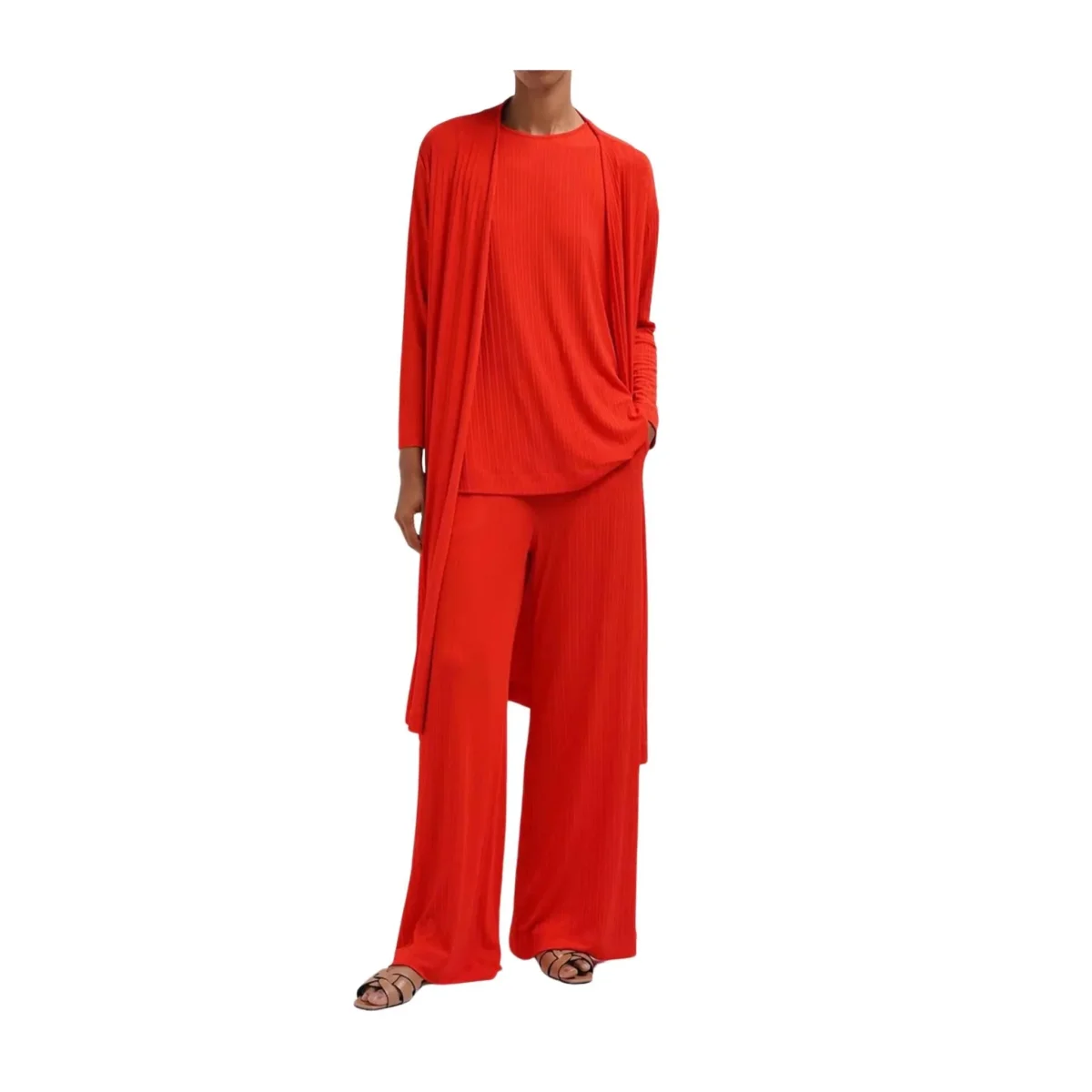 Top Donna girocollo a costine - immagine 4