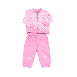 GUESS Set Bambina Felpa e Pantalone Cotone