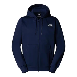 Felpa Uomo Simple Dome con zip blu scuro
